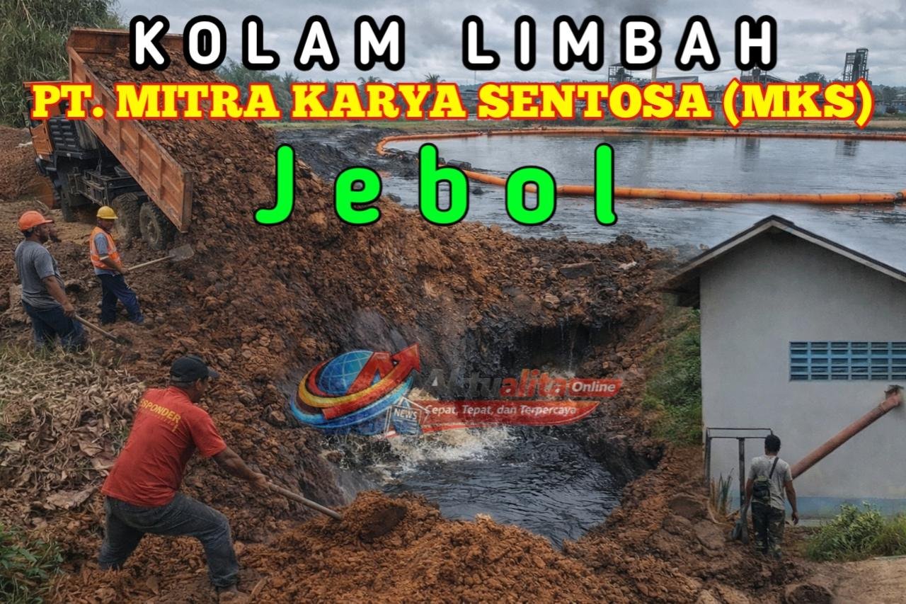 TERUNGKAP! KOLAM LIMBAH DIDUGA JEBOL, PT MKS DITUDING TIMBUN BUKTI – 7 DESA 19 DUSUN DEMO, TUNTUT Rp19 MILIAR
