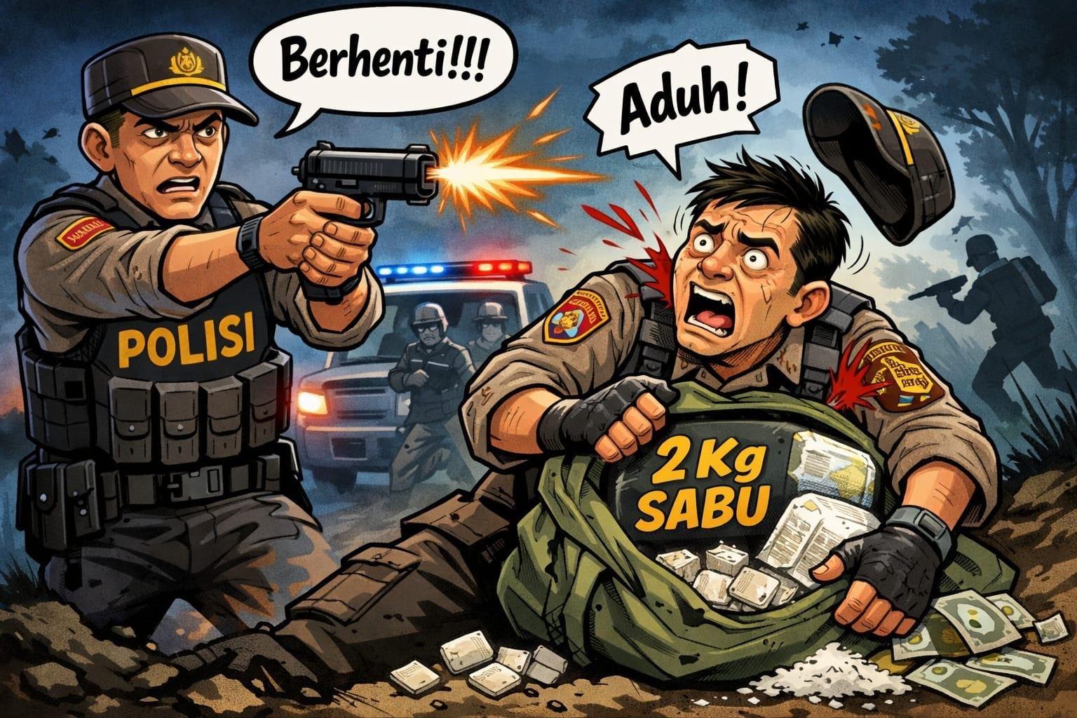 Oknum Anggota Polisi di Seluas Diduga Terlibat Kasus Narkotika, Diamankan Polda Kalbar