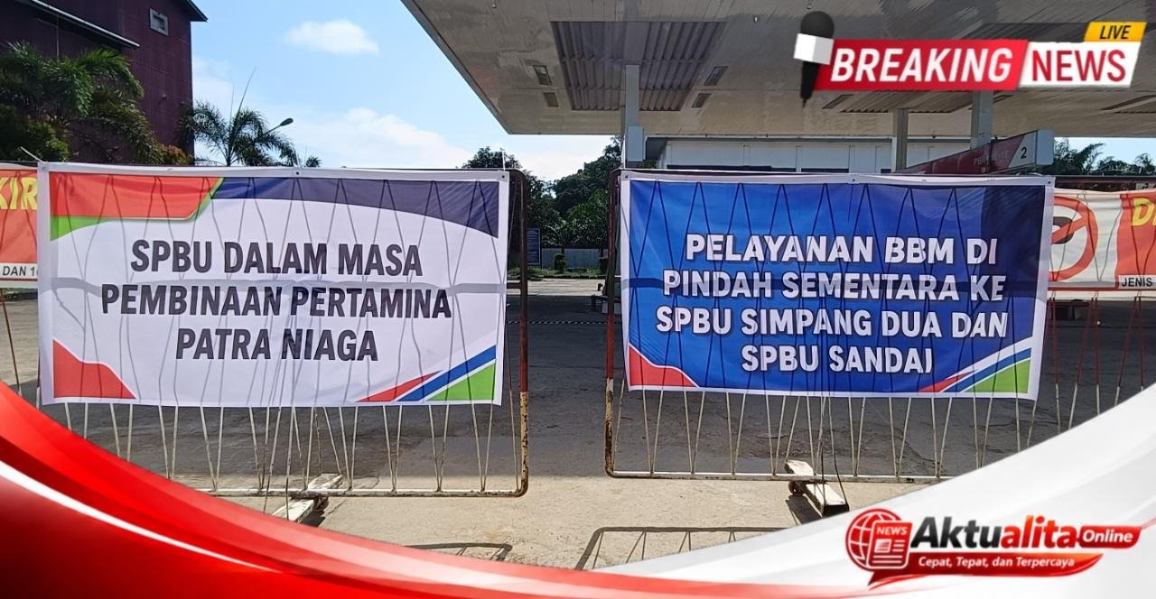 SPBU 64.788.16 Sungai Laur Diduga Terlibat Mafia BBM Subsidi, Pertamina Patra Niaga Pasang Banner di Pintu Masuk
