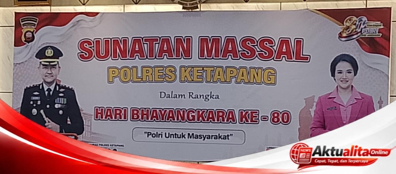 HUT Bhayangkara Ke-80, Polres Ketapang Bikin Haru! Puluhan Anak Ikut Sunatan Massal Gratis, Orang Tua Mengaku Sangat Terbantu