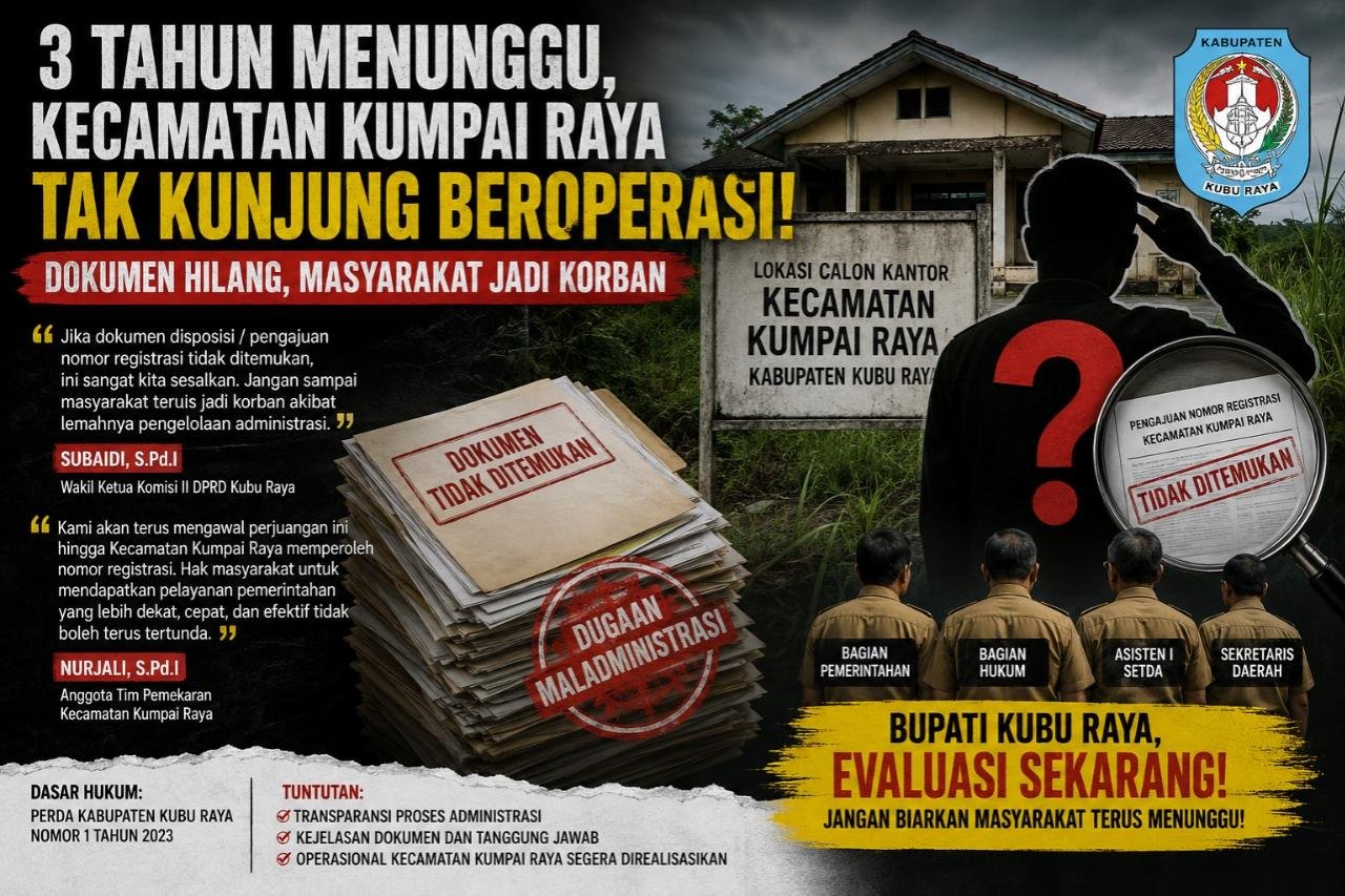 SUBAIDI DAN NURJALI DESAK PEMDA BONGKAR PENYEBAB MANGKRAKNYA OPERASIONAL KECAMATAN KUMPAI RAYA, ANCAM LAPOR OMBUDSMAN