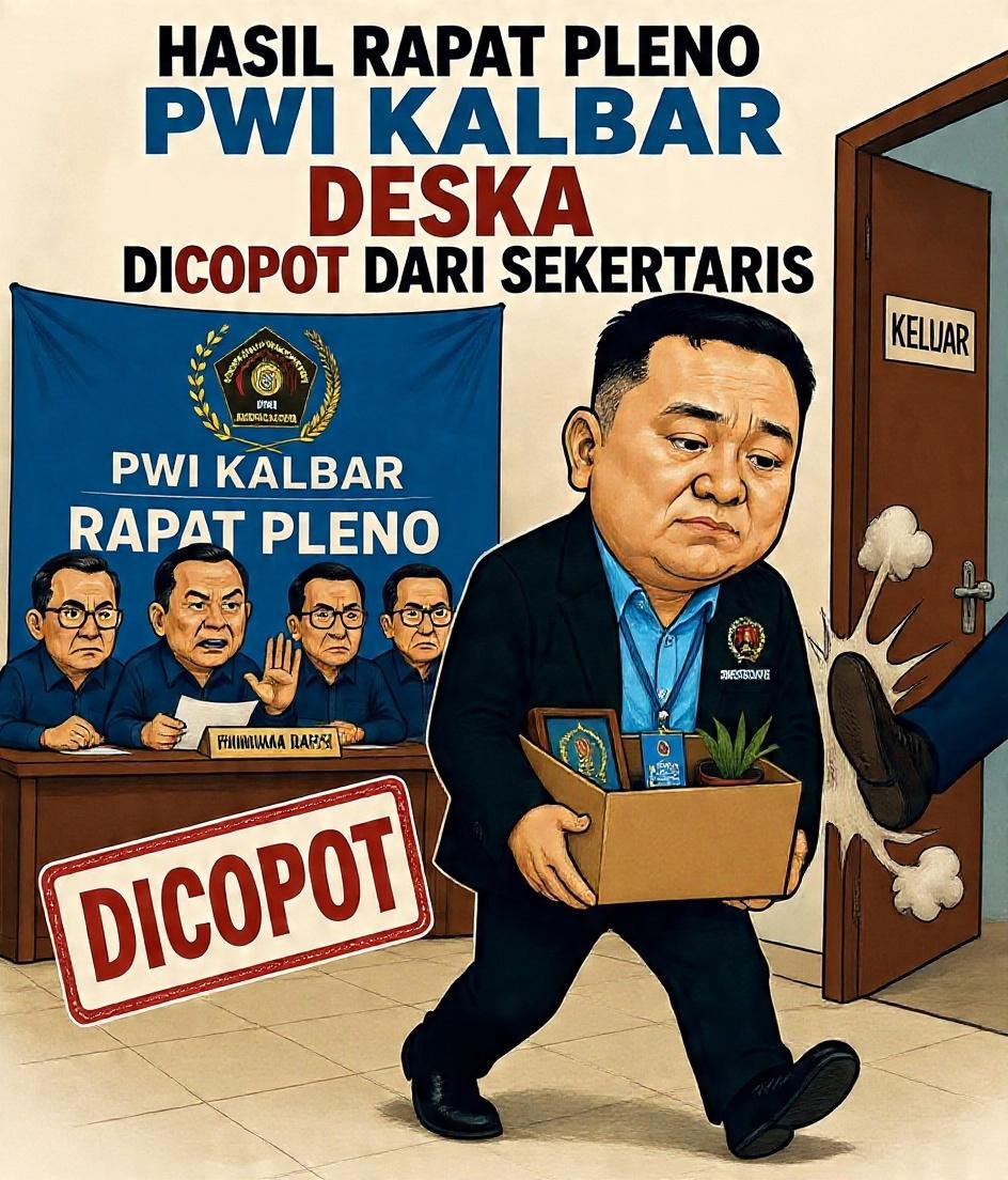 PWI Pusat Tetapkan Kepengurusan Baru PWI Kalbar, Deska Irnan Syafara Tak Lagi Menjabat Sekretaris