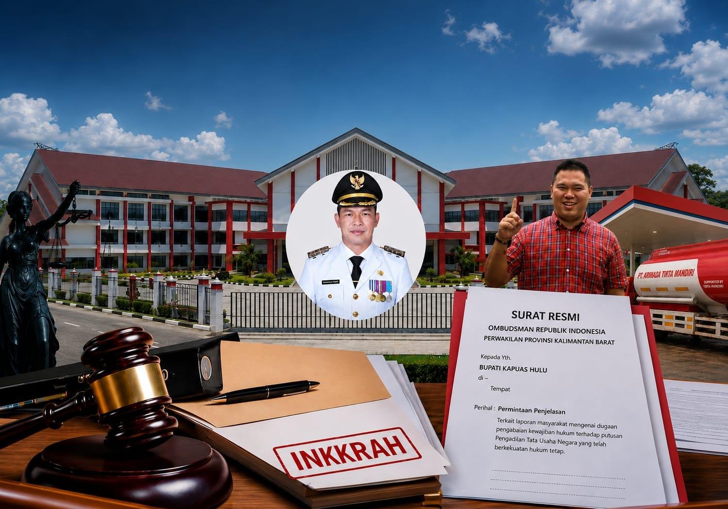 MA Tolak PK, Putusan Inkrah: Bupati Kapuas Hulu Wajib Pulihkan Jabatan dan Hak Mantan Direktur BUMD