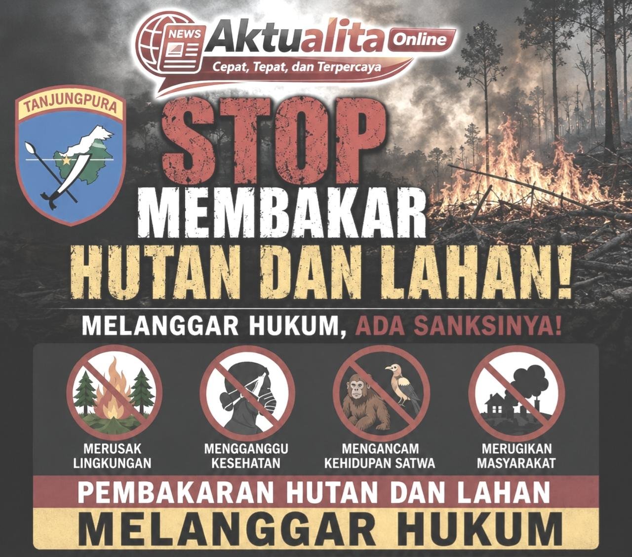 Desa Sebuduh Keluarkan Imbauan Keras, Warga Diminta Hentikan Pembakaran Lahan dan Ladang