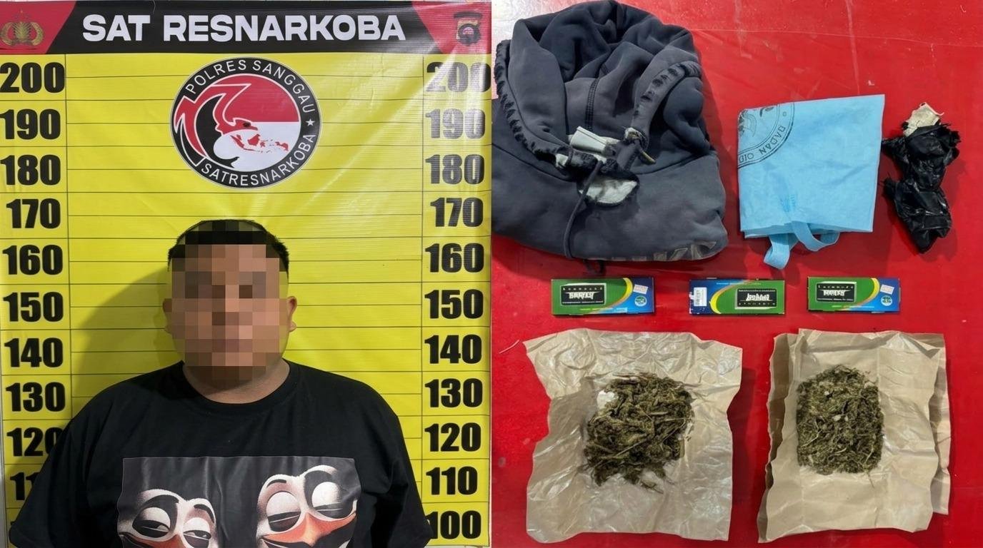 Polsek Entikong Ungkap Dugaan Peredaran Ganja, 23,27 Gram Diamankan dari Seorang Pemuda