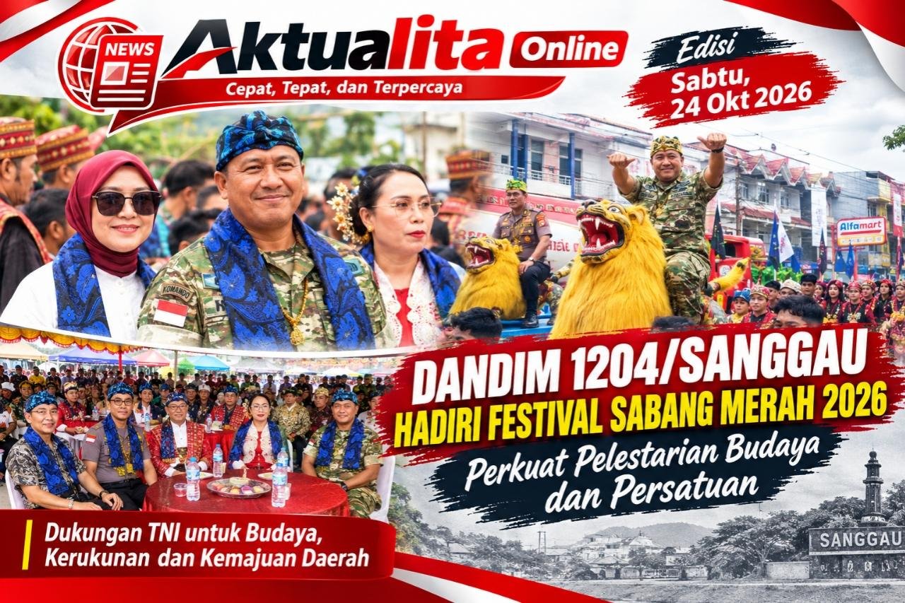 Dandim 1204/Sanggau Hadiri Festival Sabang Merah 2026, Perkuat Pelestarian Budaya dan Persatuan